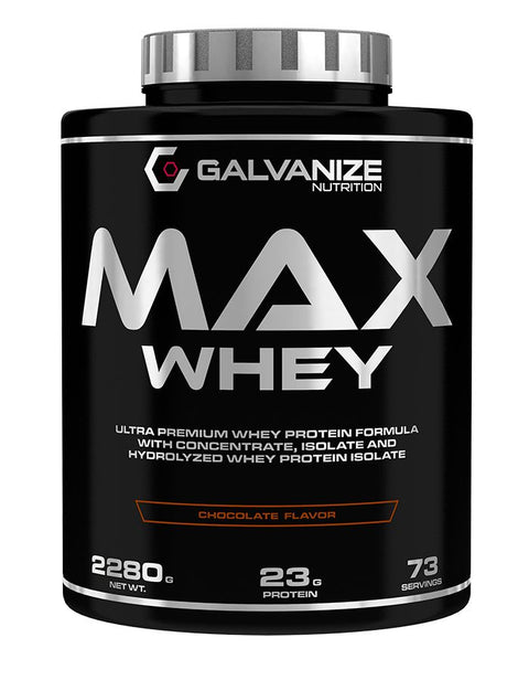 אבקת חלבון מי גבינה גלבנייז | GALVANIZE MAX WHEY | תשלובת חלבונים עוצמתית של חלבון הייזולייט והידרולייז